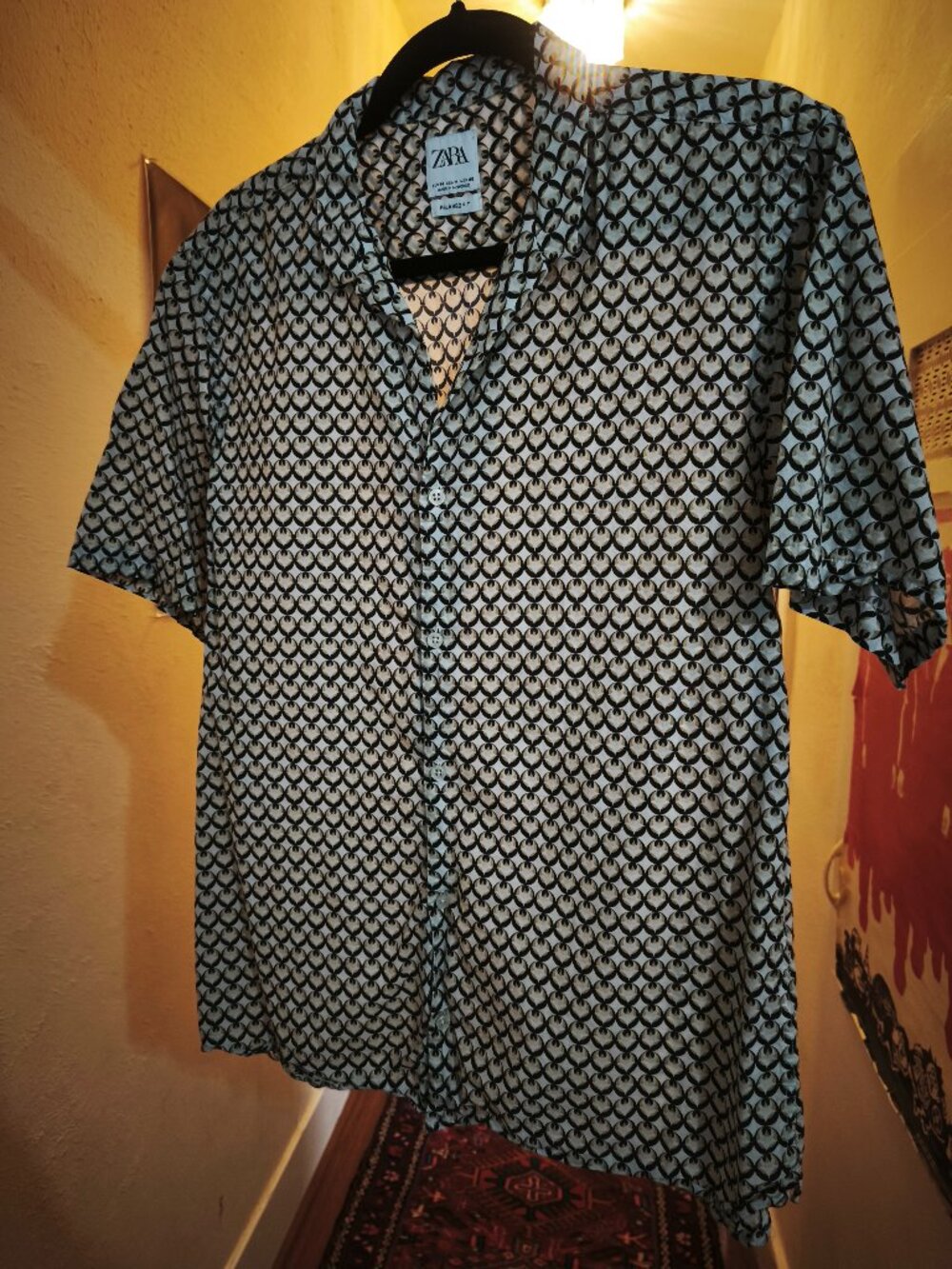 Zara Geometric Print Shirt **FREE SHIPPING**